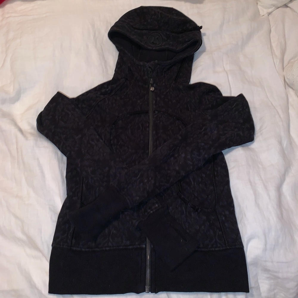 Lululemon Black Scuba Hoodie with Bow Detail